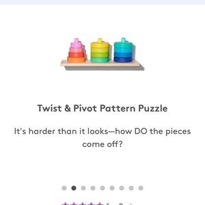 Lovevery twist and pivot pattern puzzle